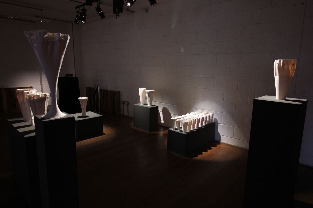 Sculptures in the Art in FLUX exhibition